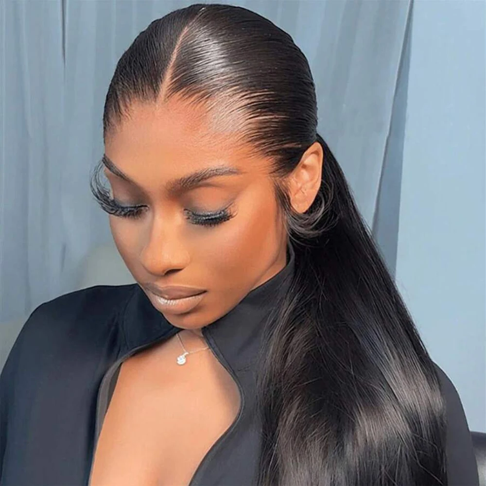 

360 Full Lace Wig Human Hair Pre Plucked Straight Lace Frontal Wig Brazilian Lace Front 100% Human Hair Wigs for Black Women