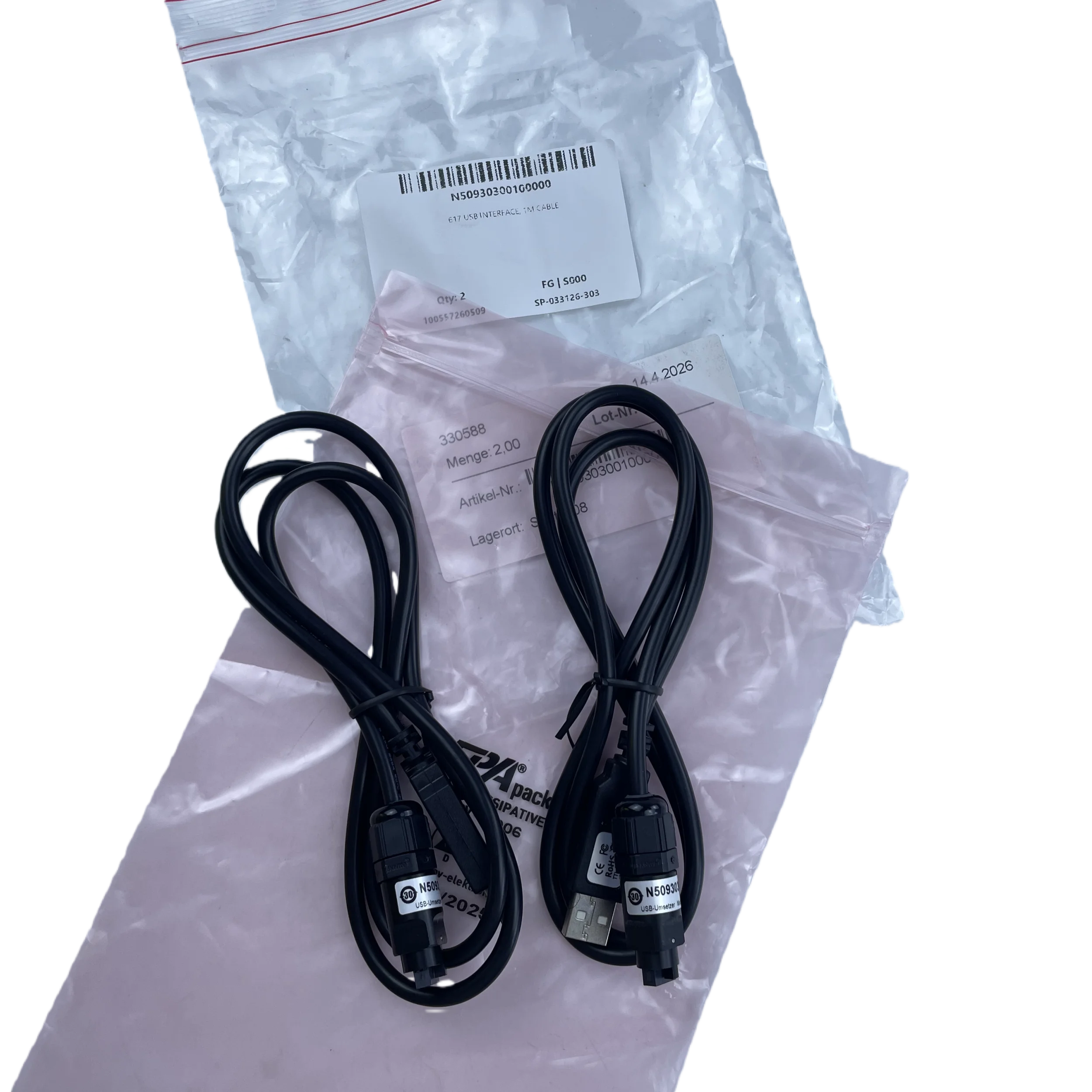 AVENTICS Connection Cables, Including Models 8946201602, 8941000512, And N50930300100000