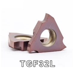 MZG 10pcs TGF32L 050 100 110 120 125 130 150 170 180 200 210 ZP15 CNC Lathe Turning Tools Carbide Grooving Inserts TGF