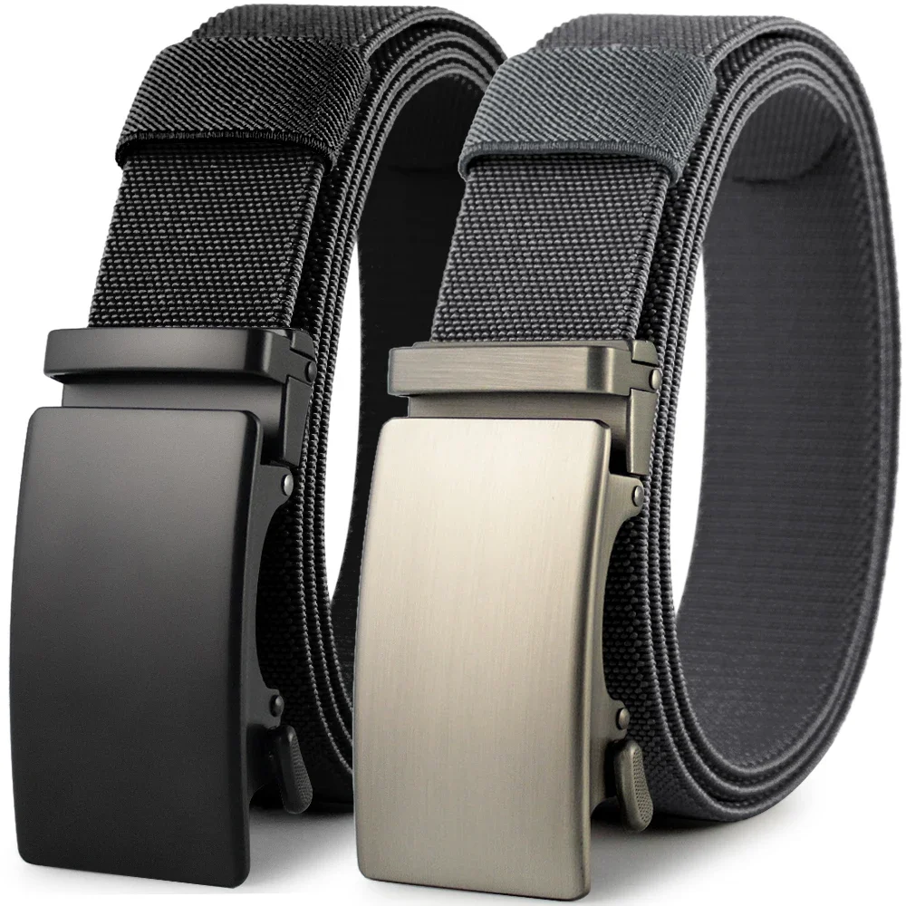 الرجال حزام مطاطا المعادن التلقائي مشبك الجيش في الهواء الطلق الصيد التكتيكية الجينز السراويل حزام النايلون تنفس أحزمة 150 أحزمة كبيرة الحجم