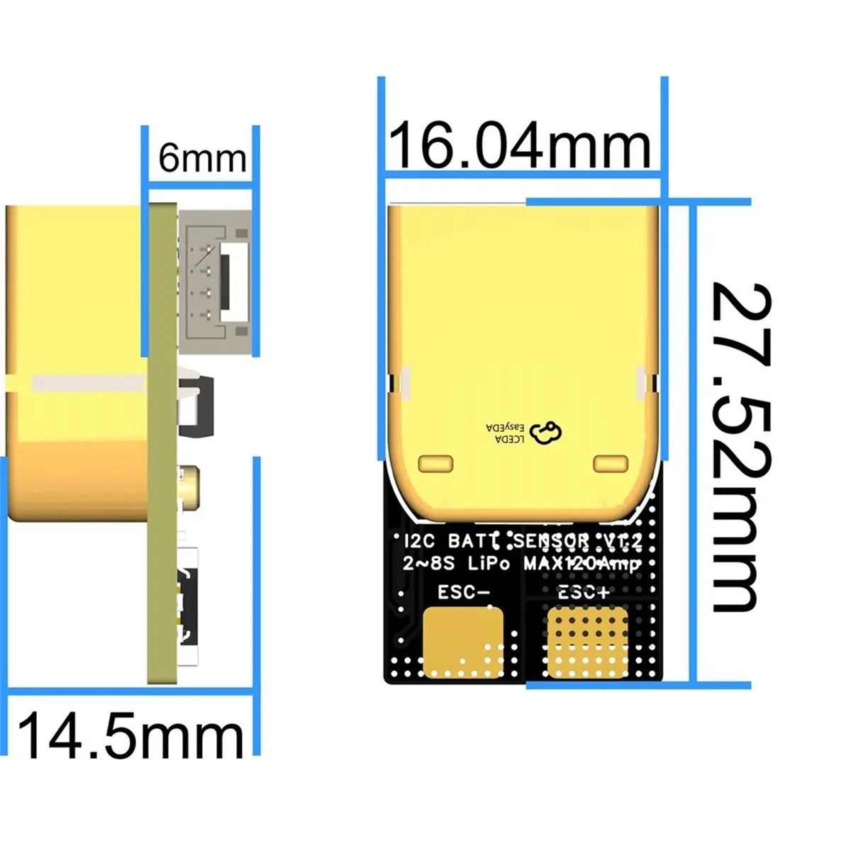 【CYBER MONDAY】External Ammeter Current/Voltage Measurement Module for and PX4 Firmware Flight Controller