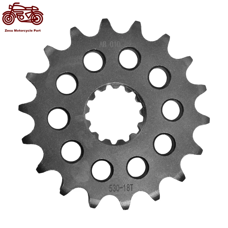 530-18T 530 18 Tooth Motorcycle 20CrMnTi Front Sprocket Silent Sprocket For Triumph 955 Tiger 01-06 1050 Speed Triple 2005-2015