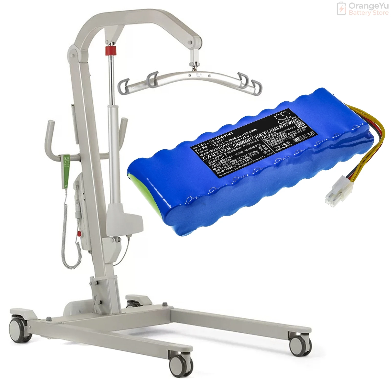 Replacement 24V2500mAh Medical Battery for Liko Viking M Golvo 8008 Portable Hoist for Linak LEVE MALADE Patient Lifter CSA07033