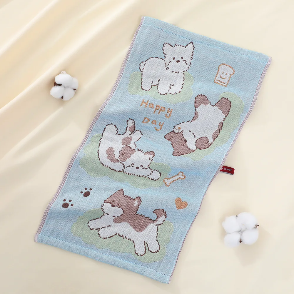 مناشف يد قطنية شاش، مناشف أطباق، للحمام والمطبخ، 25*50 سم، رقيقة، 3 قطع، 14 أنماط