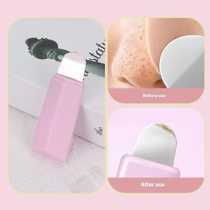 블랙헤드 제거기 스킨 스크러버 스패출라 여드름 침 도구 얼굴 모공 클리너 스킨케어 세트 2개