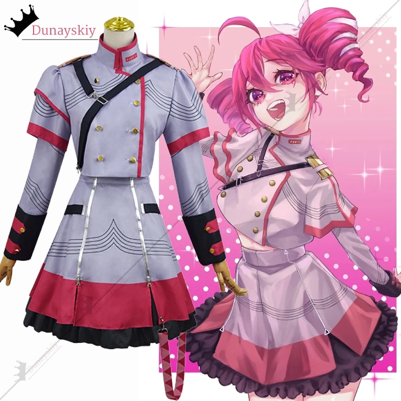 Anime Kasane Plafond Teto Cosplay Kostuums Vrouwen Rode Paardenstaart Pruik Hoge Hittebestendige Haar Teto Rollenspel Pruik Lang Krullend haar