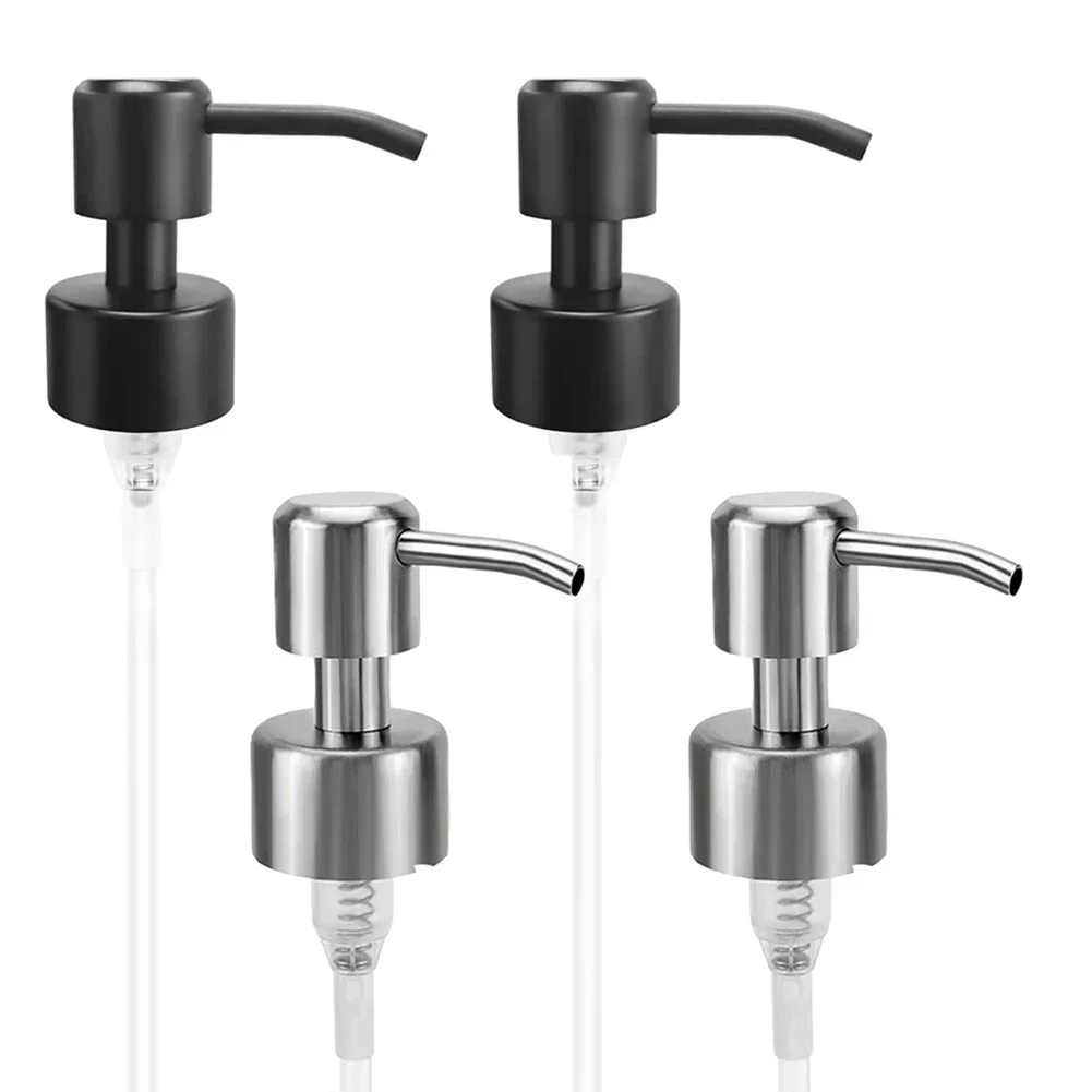 Soap Dispenser Pump Pump Head 11cm 1PC Anti-Corrosion Rust-Proof Silver/Black Stainless Steel Home Replacement