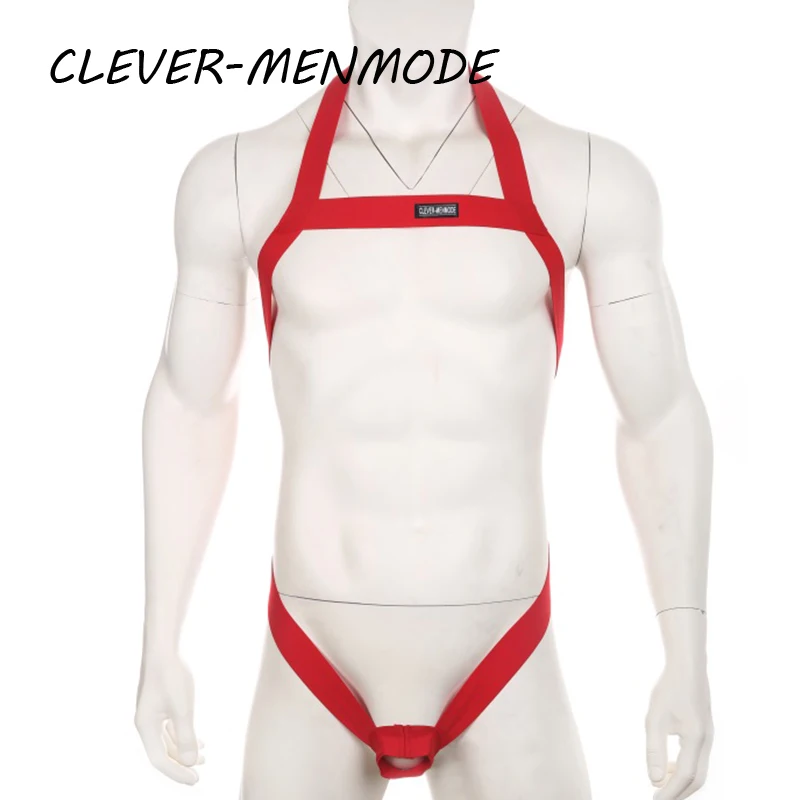 Men Elastic Body Chest Harness Halter Man Sexy Bondage Bodysuit Male Strap Zentai Black White New Style Clubwear