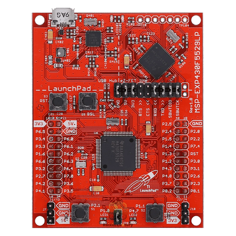 FOR TI MSP-EXP430F5529LP MSP430F5529 16-Bit MCU USB LaunchPad Development Board with On-Board Emulator