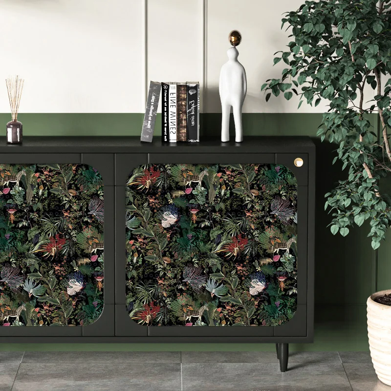 Tropical Wallpaper Floral Peel and Stick Jungle Plant Animals Contact Paper Removable Self-Adhesive Wallpaper Home Decor