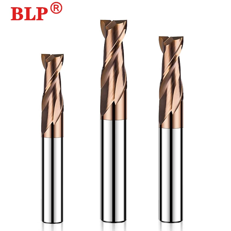 HRC55 2Flut Milling Cutter Alloy Coating Tungsten Steel Tool Cnc Maching 2 Blade Endmills Top Kit Milling Cutter Machine Tools