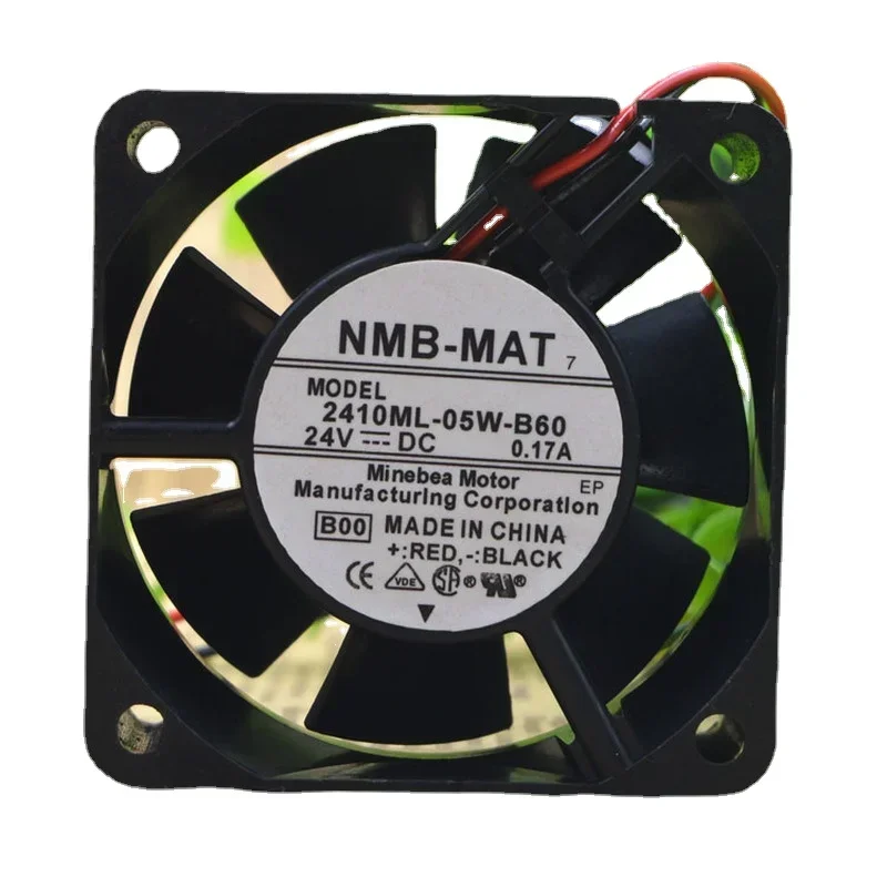 

Новый охлаждающий вентилятор для NMB 2410ML-05W-B60 24 В 0,17 А 6 см 6025 осевой компьютерный вентилятор 60X60X25 мм