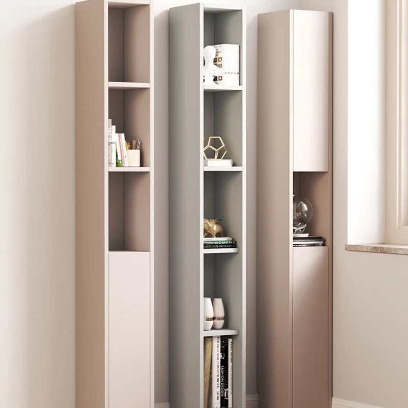 

ZL Ultra-Narrow Small Bookcase Locker Integrated Multi-Layer Floor Storage Cabinet