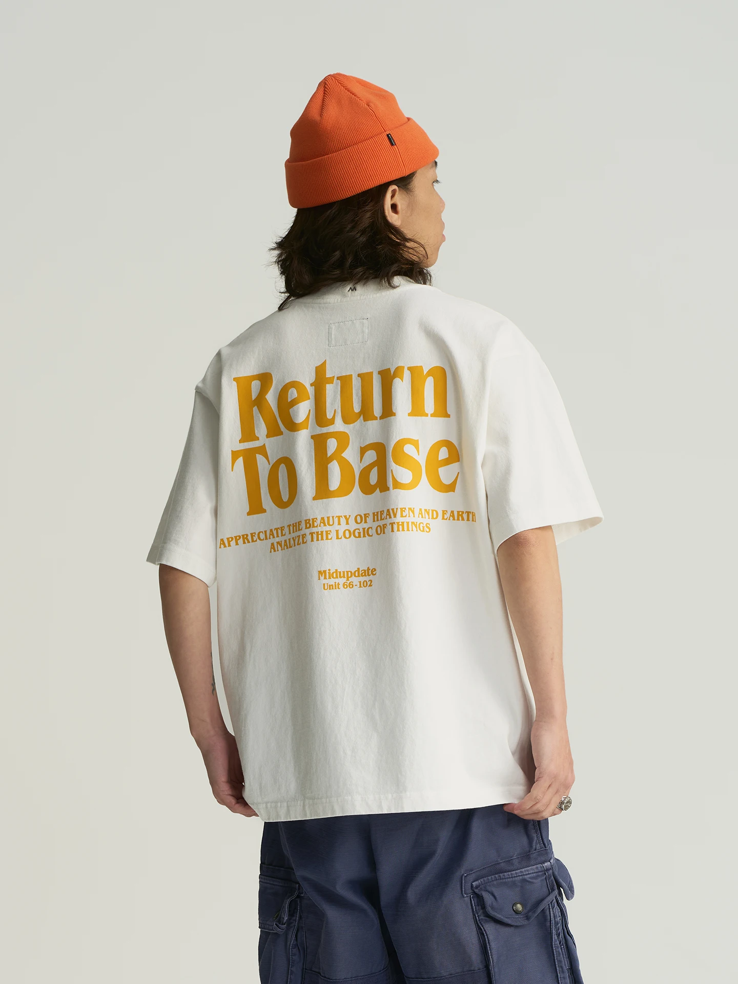 

MIDUPDATE Spring 2026 Loose Casual Hunsley Dye Printed Retro Contrast Color Slogan Letter ort Sve T-irt Cotton Comfort...