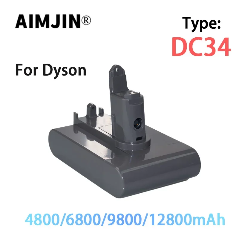 

Li-ion battery for Dyson, type DC34-B battery, 22.2V, 4.8Ah, 6.8Ah, 9.8Ah, 12.8Ah, fit for DC35, DC45, DC31B, DC31, DC44,only