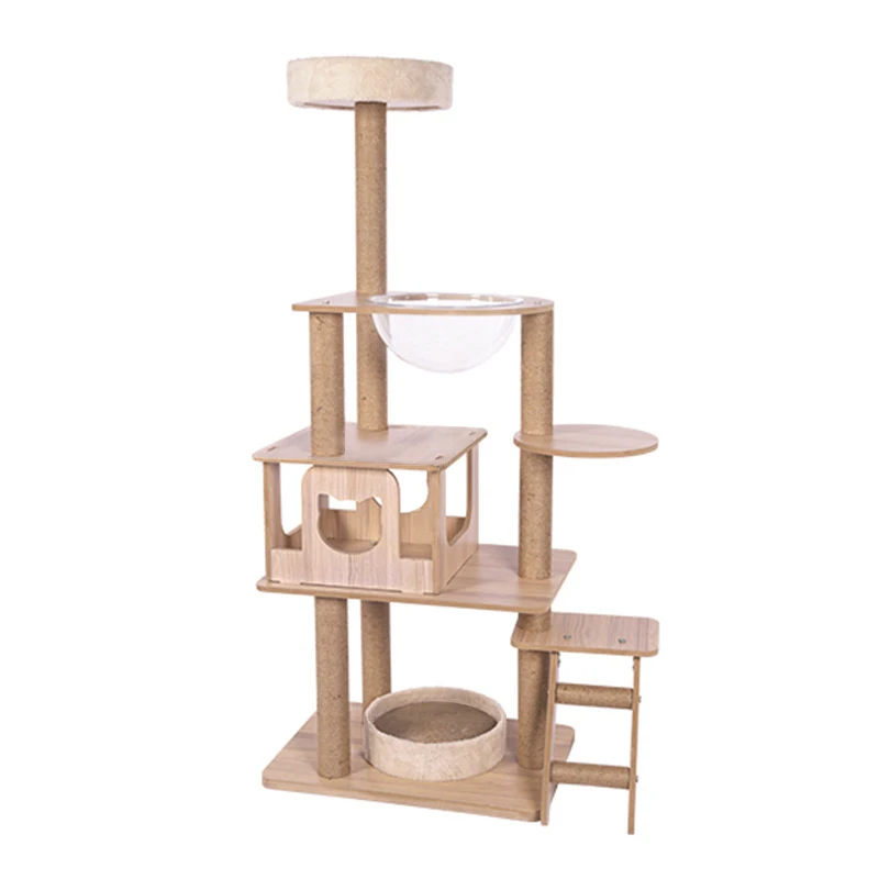 

Special Price Upgrade Cat Climbing Frame Toy Natural Wood Cat Toy Climbing Tree Bookcases Product Category