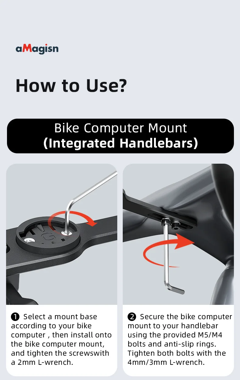 aMagisn Fahrradcomputer-Halterung aus Aluminium mit 1/4-Zoll-Gewinde und 3-Pin-Anschluss für Garmin, Wahoo, Bryton & GoPro 13, DJI Insta360 Action-Kamera Zubehör – Detail 16