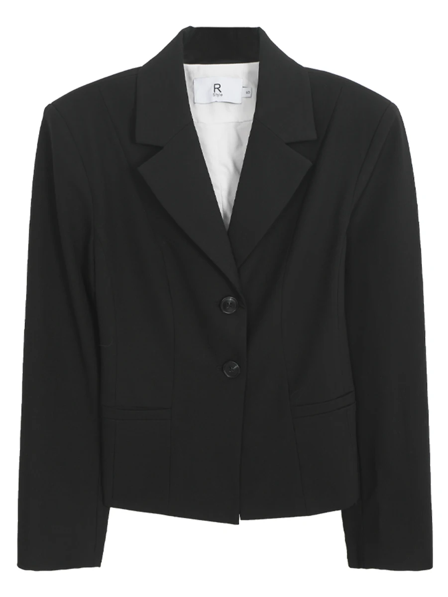 

Ele Bla Suit Jaet for Women High-End Feelings Autumn New Sle Commute Sle Polyester Fiber Long Sve Single Button