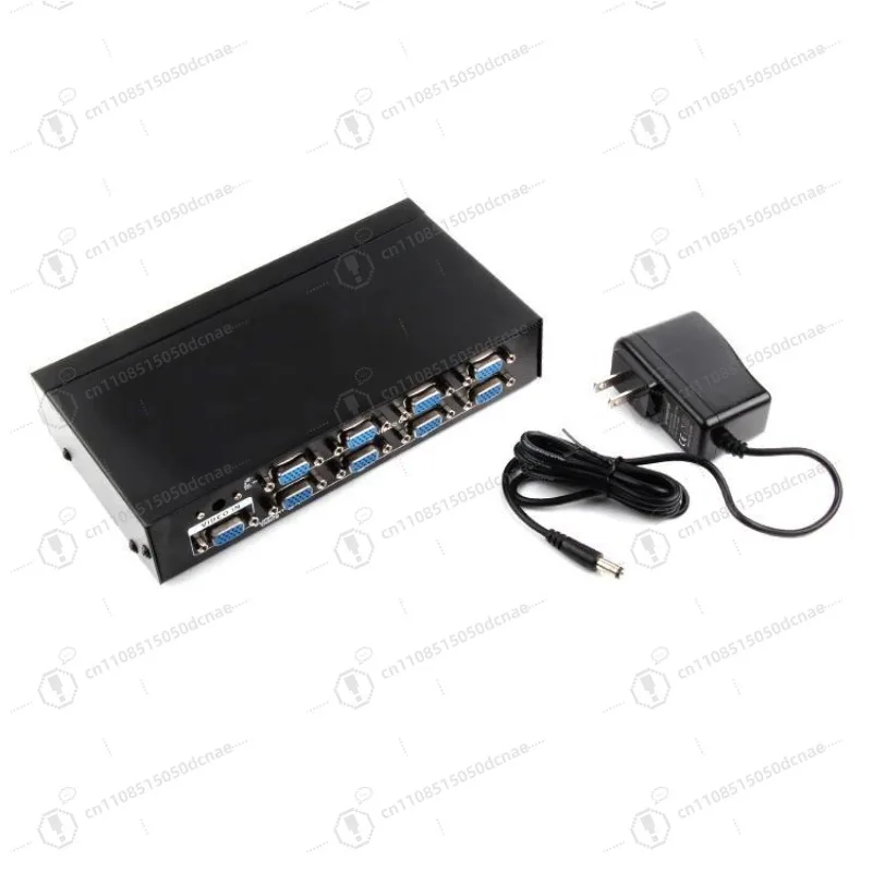 VGA Splitter 1 in 8 Out  3508 350MHz Distribution Amplifier for Monitor Screen Duplicator