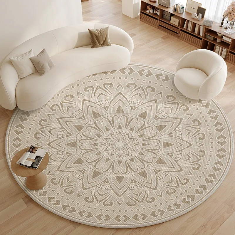 Vintage Carpets For Living Room Round Floor Mat Large Area Cloakroom Bedroom Carpet Coffee Tables Foot Mats 러그 Alfombra Redonda
