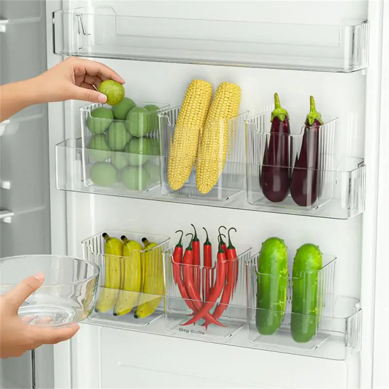 Refrigerator Storage Vertical Storage Food Category Translucent Pet Box Storage Box Kitchen Accessories Clean And Fresh