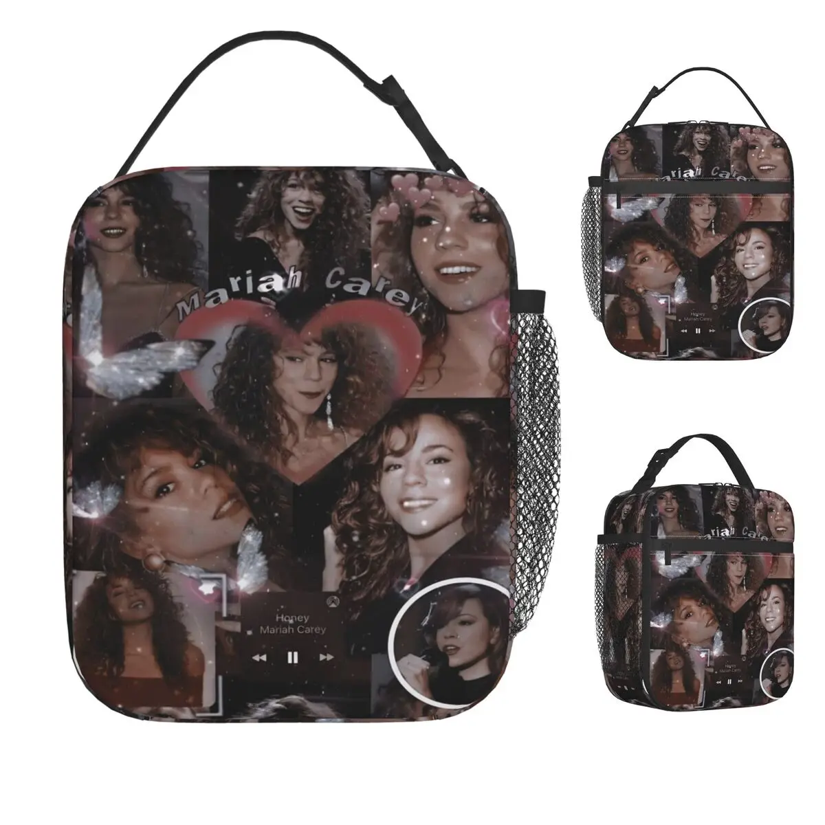 

Mariah Carey американская певица сумка для обеда пикник ланч-бокс для детей повседневная термосумка-тоут с графическим рисунком Оксфордская сумка-холодильник
