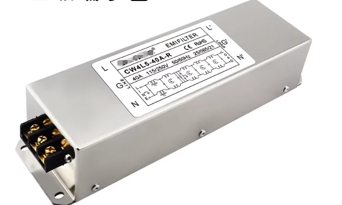 

Single-phase AC EMI Power Filter 250V Five-stage Terminal Type/CW4L5-40A-R 40A Anti-interference