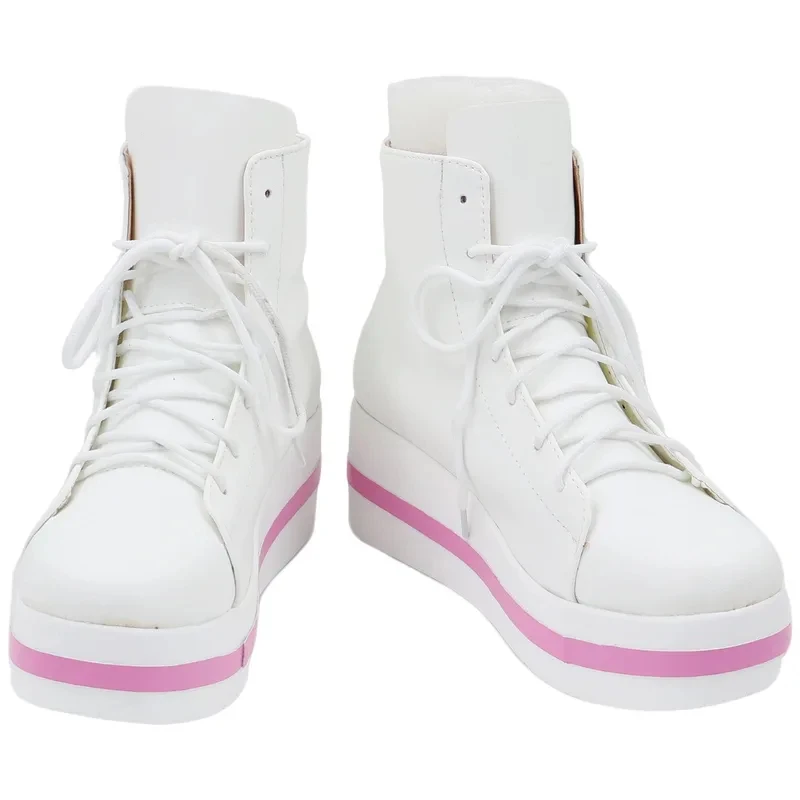 

Euro 7 Cos PJSK AKIYAMA MIZUKI Anime Accessories Cosplay Props PU Leather Shoes Halloween Party Boots Custom 【【【2
