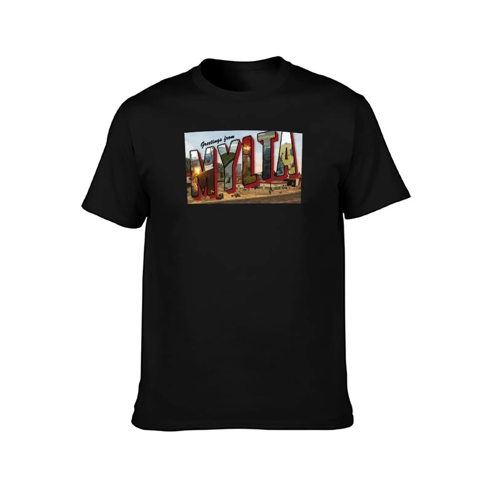 Greetings From MYLTA! T-Shirt Breathable Lightweight Summer Top T-Shirt