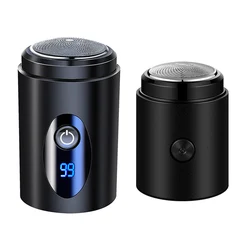 Mini Electric Shaver Portable Powerful Storm Razor for Men Women USB Rechargeable Battery Power Display Body Hair Trimmer
