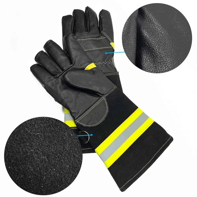 Long Type Rescue Fire Fighting Gloves Forest Fire-fighting Heat-insulating, Scald-proof and High-temperature resistant Gloves