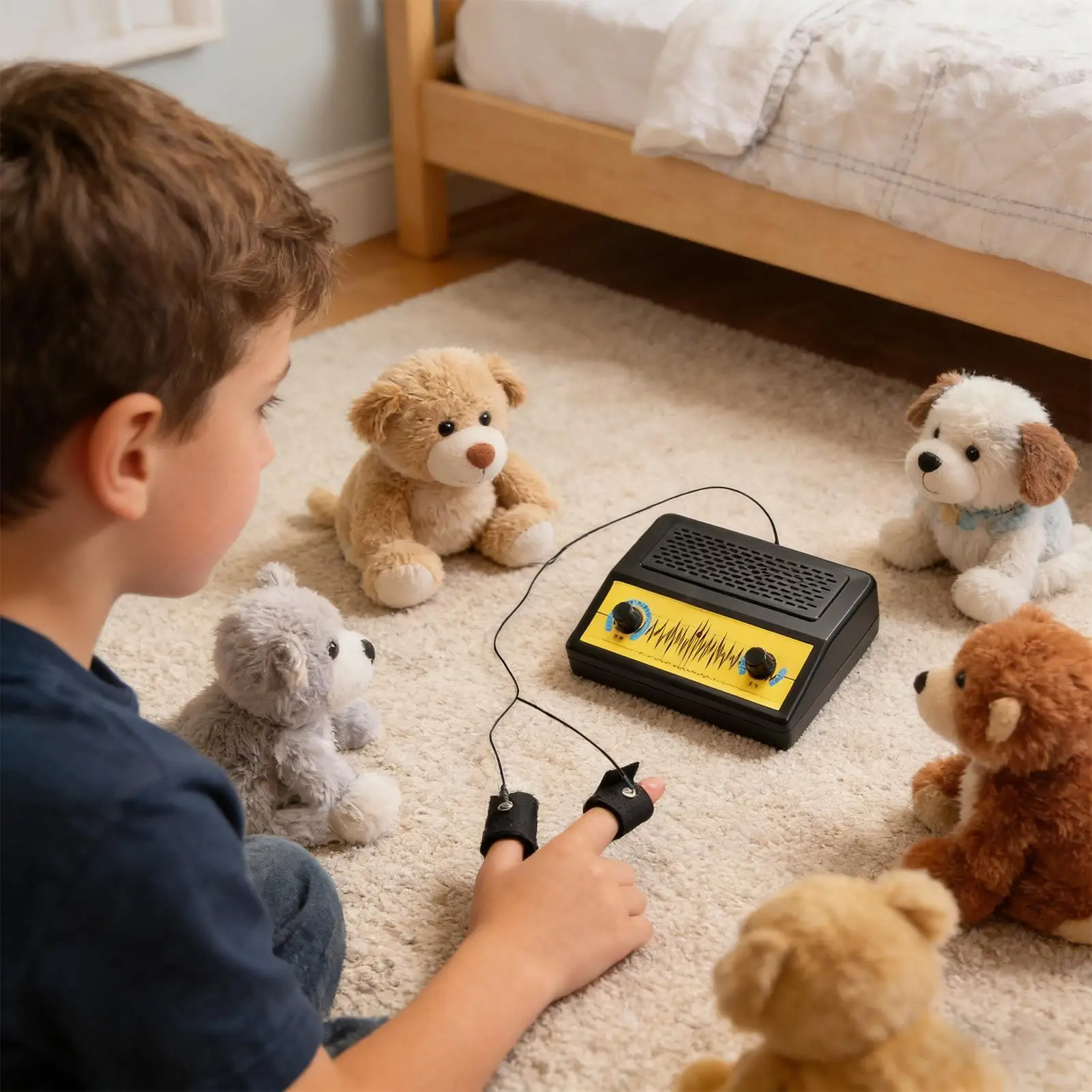 Testeur de mensonge Machine bricolage outil d'apprentissage scientifique testeur de mensonge à domicile Test pour maison sous-sol plage fête enfants garçons fille enfant