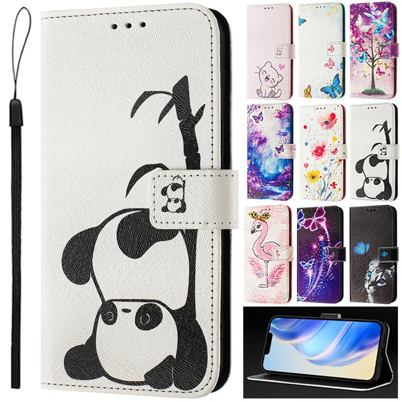 Note20Ultra/Note20 10 9 8 Cute Car Case for Samsung Galaxy S20 FE S10 S9 S8 Plus S7 S6 Edge Capa Leather Wallet Phone Cover Case