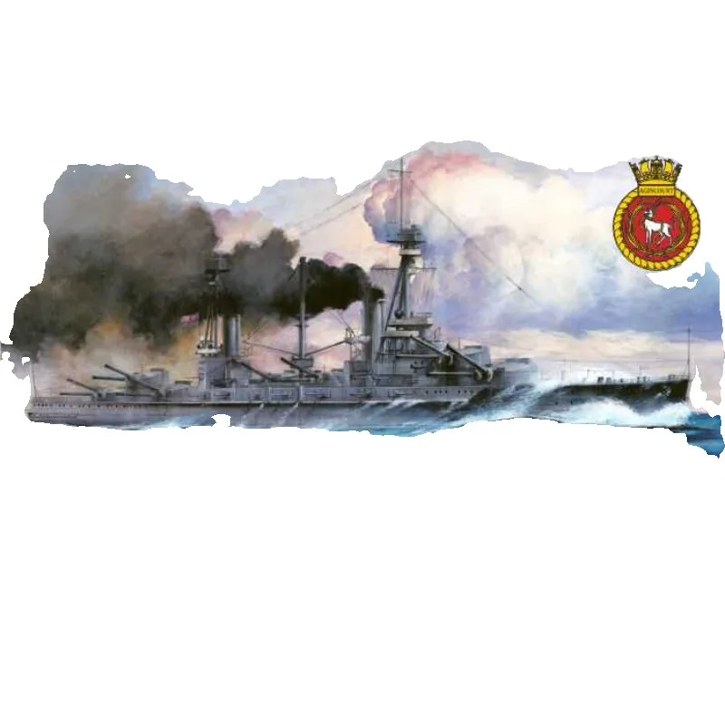 Flyhawk Plastic Assembled Ship Model Kit FH1310 Battleship HMS Agincourt 1/700