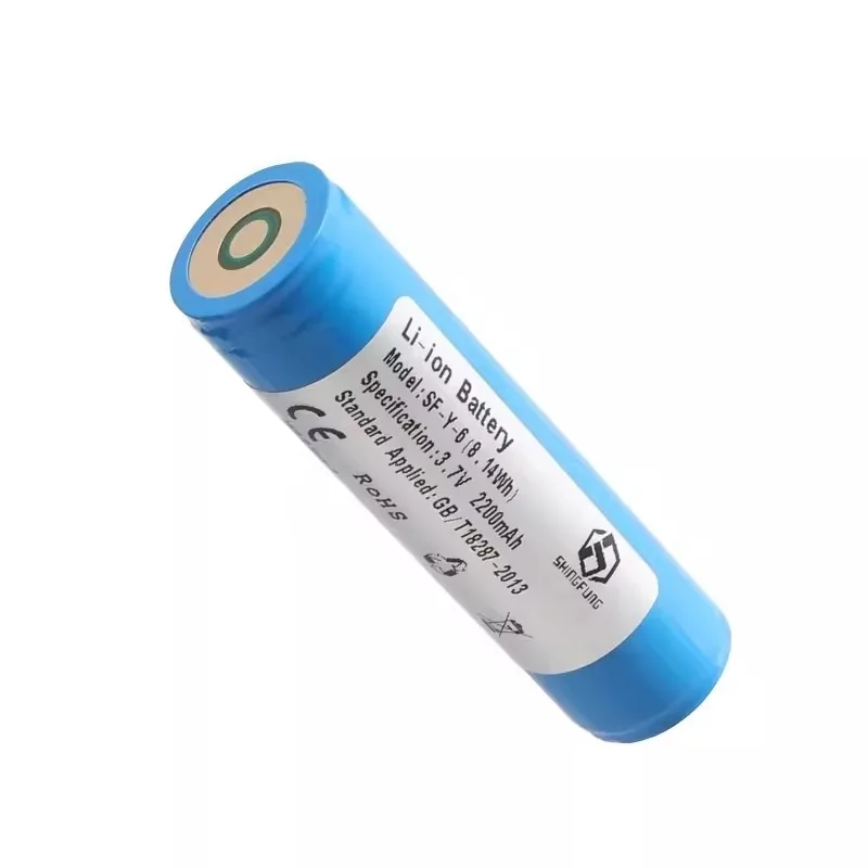 Replacement battery SF-Y-6 18650 3.7V 2200mAh Rechargeable Battery for LED curing machine Cylindrical battery