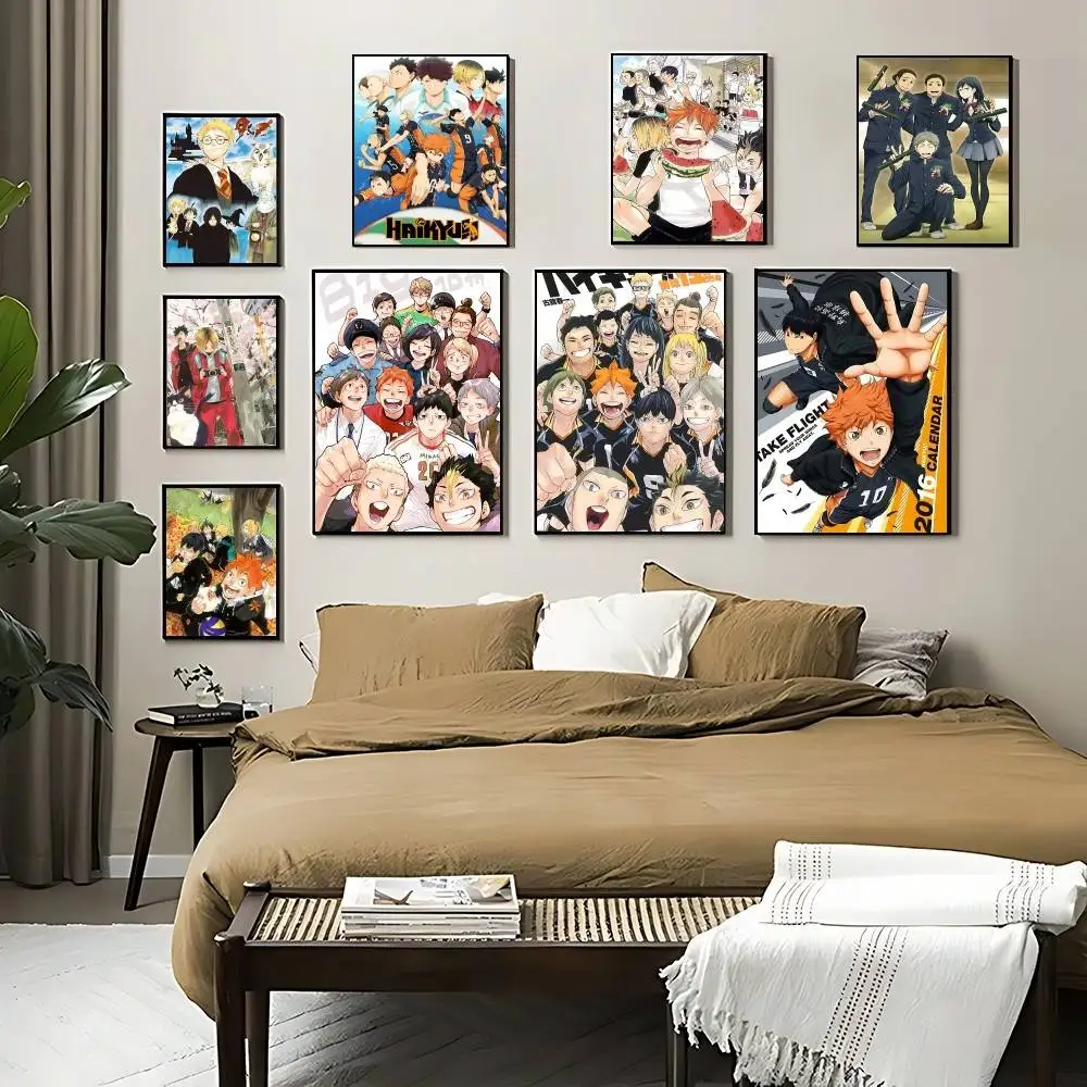 ملصق أمين H-Haikyuu ملصقات لاصقة مقاومة للماء ملصق ورقي للمقهى وبار ديكور المنزل #1