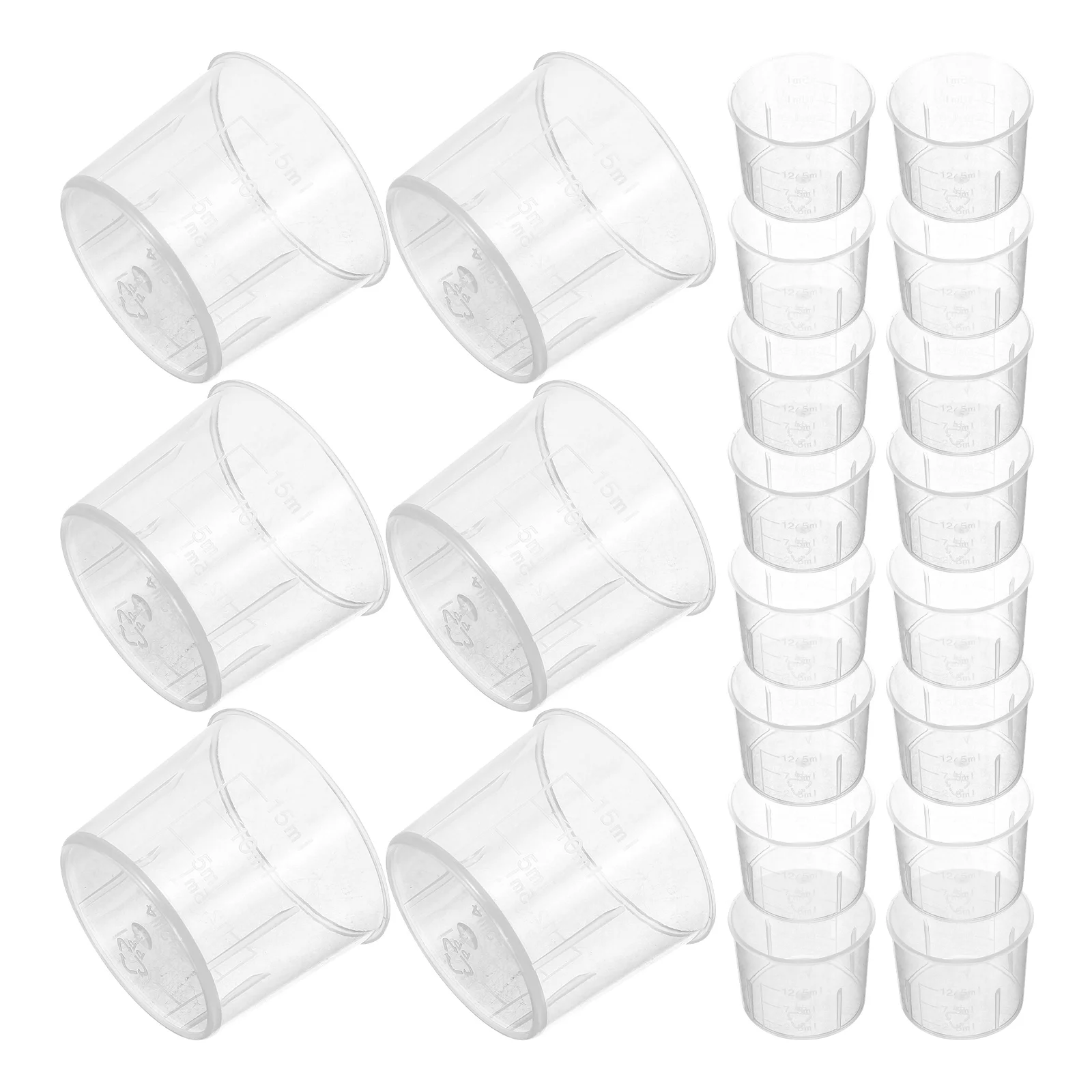 

100pcs Measuring Beakers Laboratory Measuring Cup Clear Scale Lab Supplies Laboratory Cups Chemistry Teaching Aids Tools