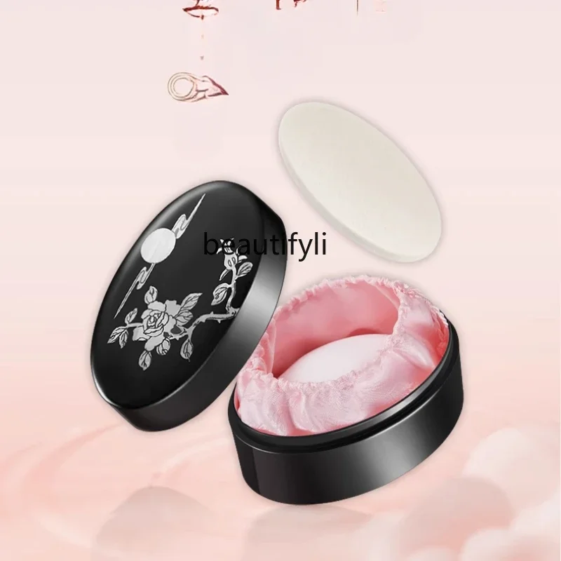 National makeup loose powder setting powder 40g old domestic goods good night powder lacquer box packaging