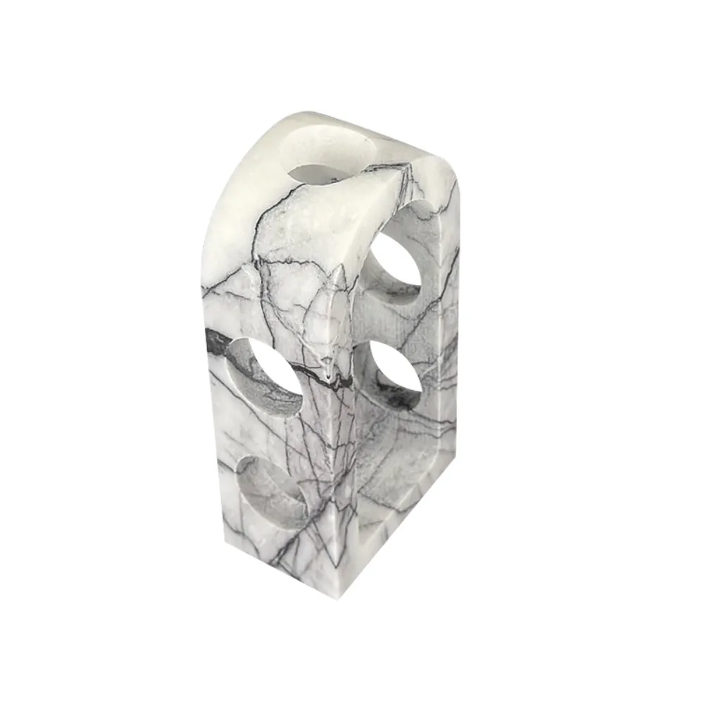 Modern simple natural marble aromatherapy candlestick acrylic with combination model room creative ornament