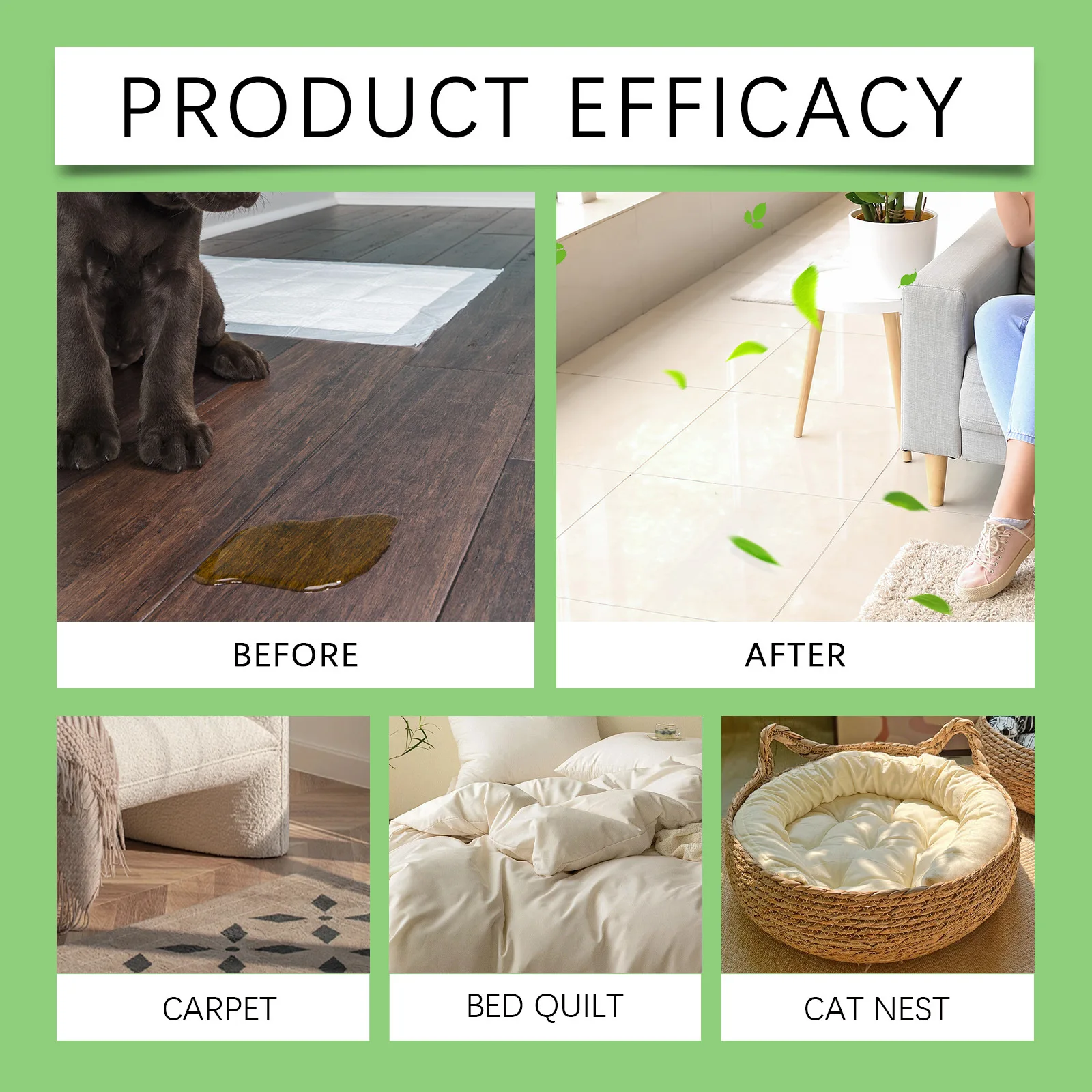 Pet Stain Clean Spray For Dogs Cats Urine Stain Odor Neutralizer Deep Cleaning Floors Furniture Safe Gentle Pet Deodorize Sprays