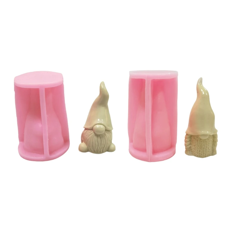 3D Gnomes Candle Resin Casting Mold UV Crystal Epoxy Resin Mold Handmade Fragrance Plaster Soap Wax Silicone Mould DIY Crafts Ea