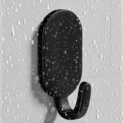 Bathroom Wall Hooks Towel Hanger Kitchen Hooks Towel Holder Wall Mounted 5 Pcs Utensil Holder Coat Hooks No Drilling Adhesive