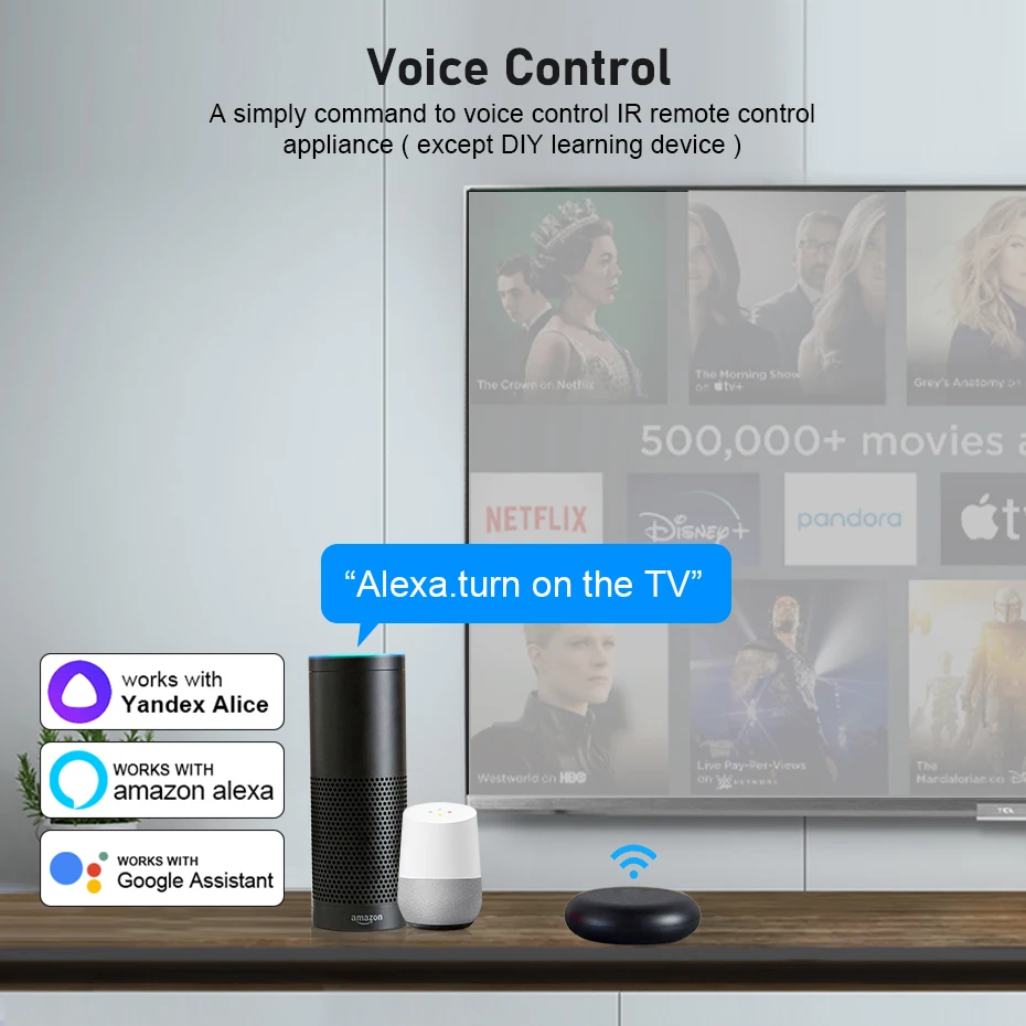 Tuya Smart WiFi IR Remote Control Infrared Universal for Smart Home TV Air Conditioner Works with Alexa Google Home Yandex Alice