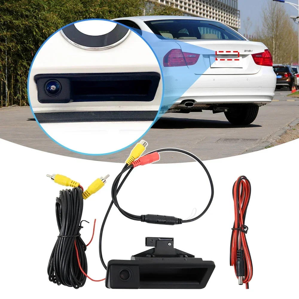 

Car Wireless Trunk Handle Backup Camera for bmw e90 e60 E61 E70 E71 E72 E81 E82 E84 E87 E88 E91 E92 E93 1 3 5 Series X1 X5 X6