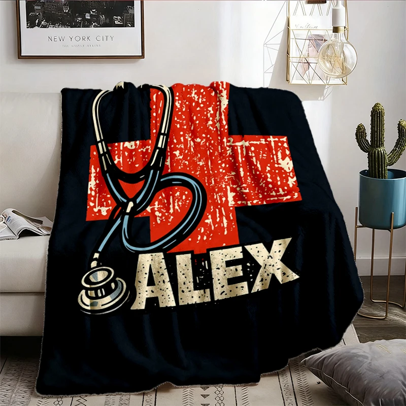 Alex Pretti ICU Nurse Flannel Blanket, Medical Flannel Throw, Healthcare Protest Minneapolis, Due Process Rights