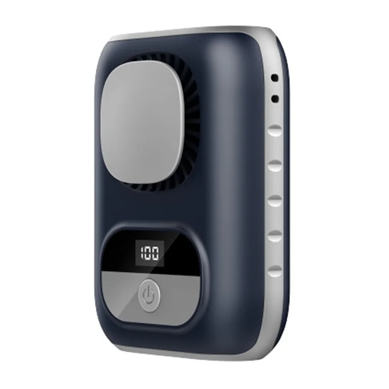 【GLAD】Clip-On Personal Neck Fan Portable 4000Mah Waist Fan LED 12H Run Time 5-Speed Settings For Body Cooling For Camping Worksi