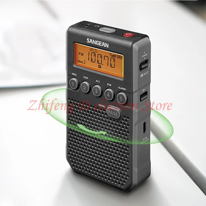 SANGEAN DT-800C Портативный полнодиапазонный радиоприемник AM/FM Перезаряжаемый карманный радиоприемник FM