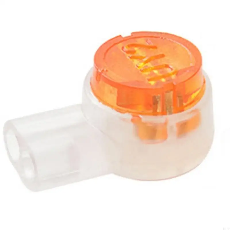 E1PF 100pcs Nút không thấm nước Clear Clear Nút đầu nối dây điện thoại UY2 mông