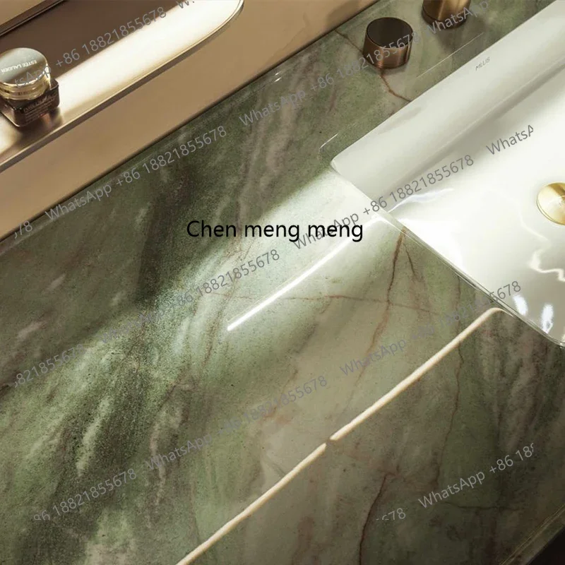 

Hot sales Luxury stone bathroom cabinet Song-style aesthetic washbasin washbasin combination bathroom cabinet wash integrated ba