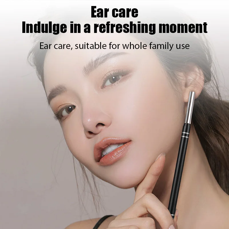 Visual Ear Cleaner With Camera 6 LED Lights 3.5mm Lens Ear Wax Removal Tool ​500W HD Camera Smart Temperature Control Earpicker